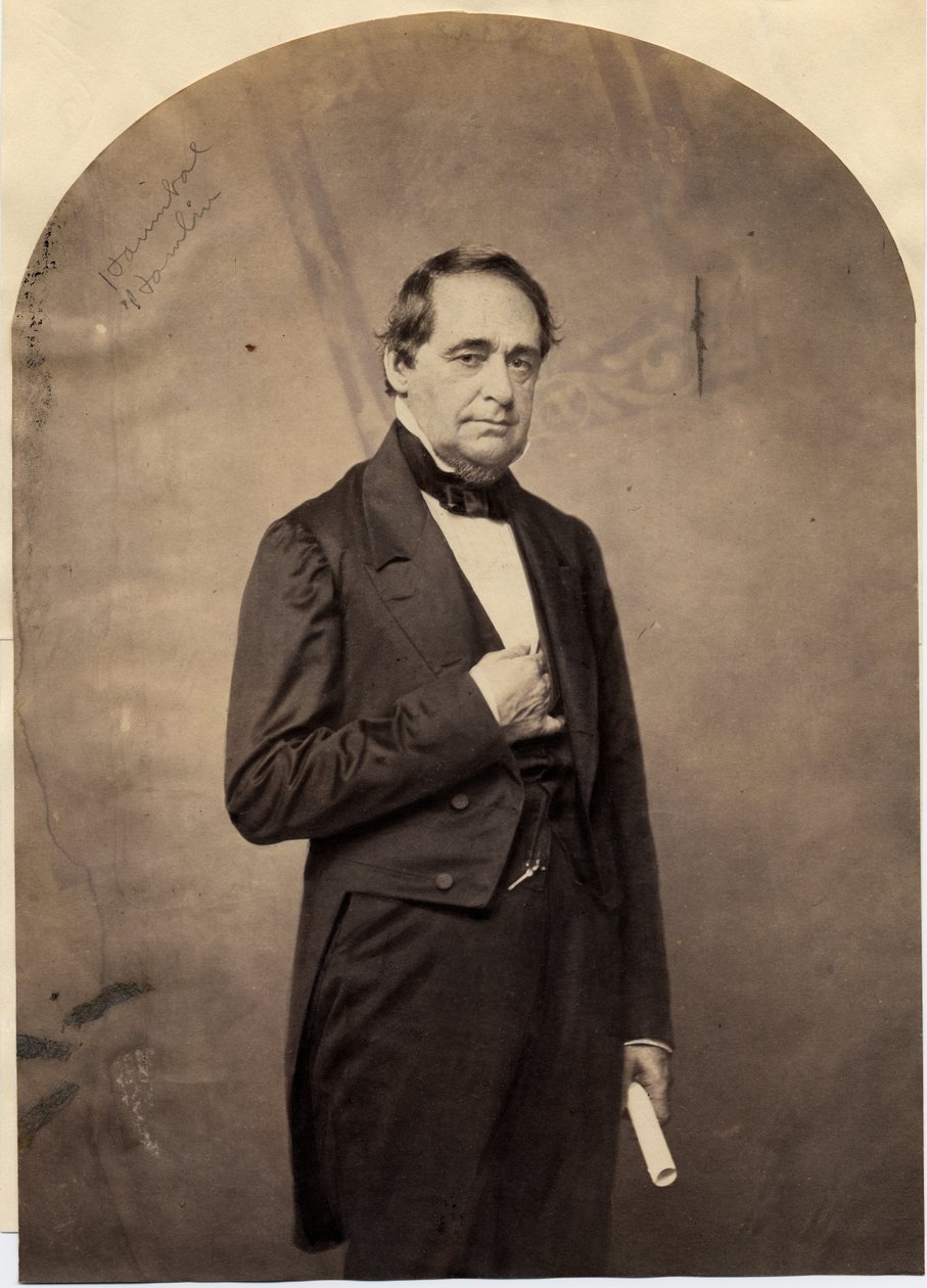 Hannibal Hamlin (1809-91), 15. Vizepräsident der USA (Salzabzug) von American Photographer