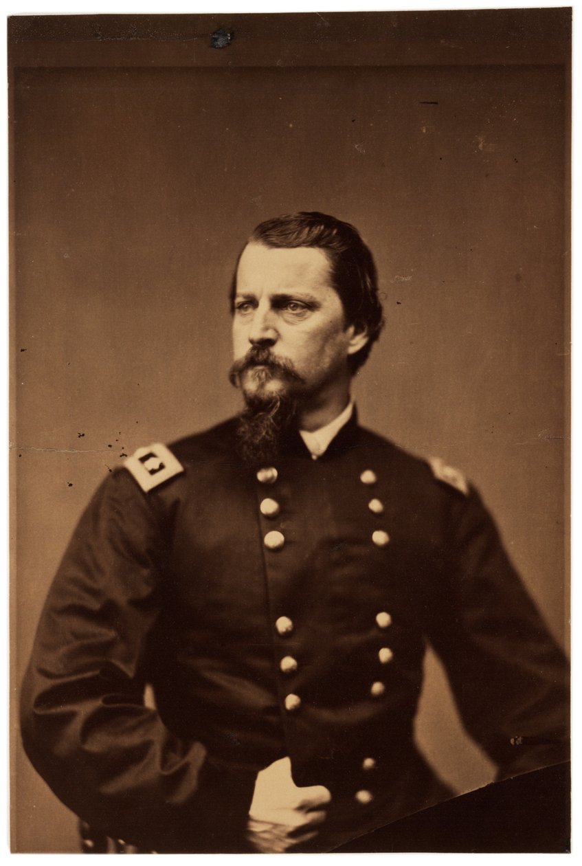 Fotografisches Porträt von Winfield Scott Hancock, ca. 1860 von American Photographer