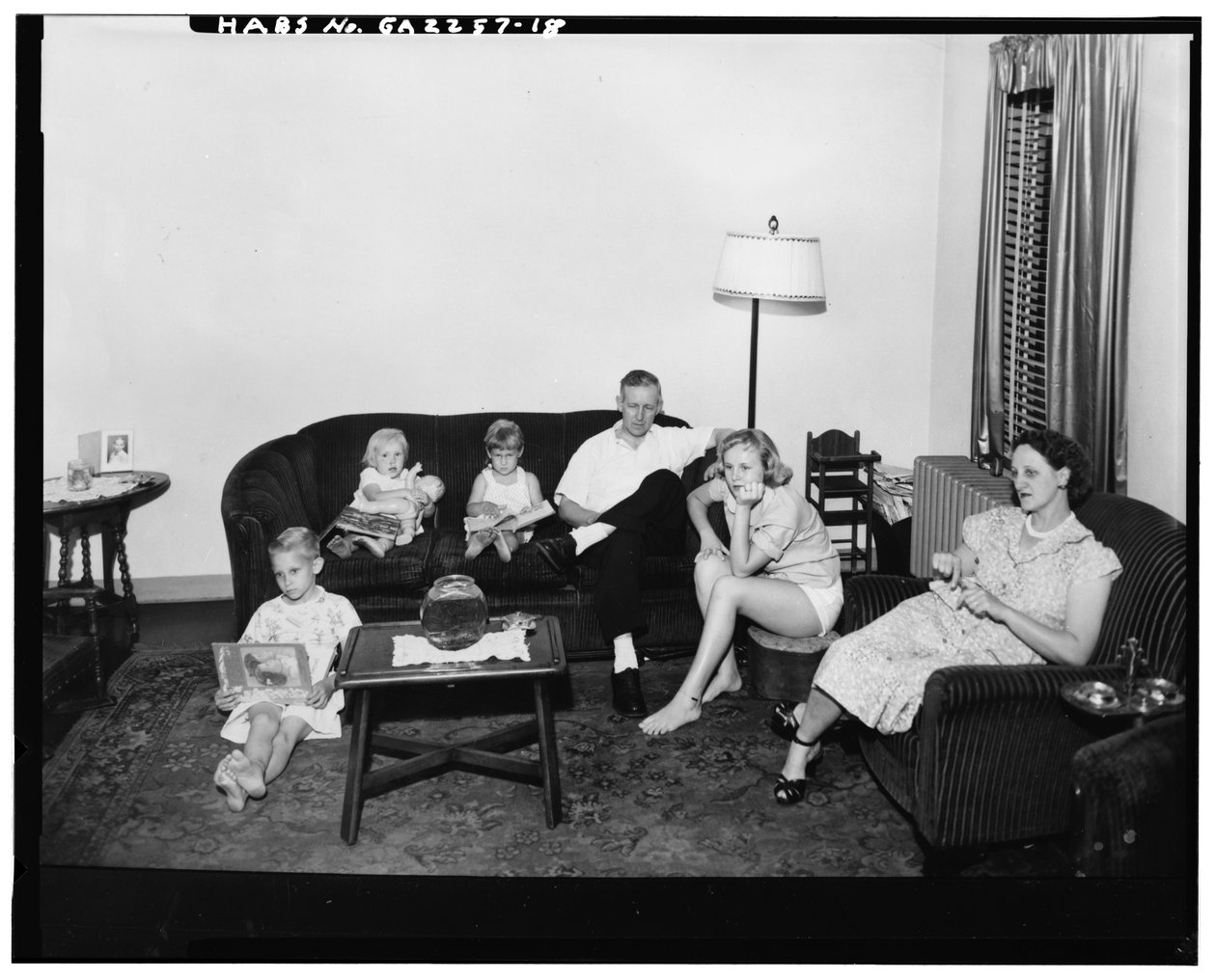 Techwood Homes (Sozialwohnungen), begrenzt von North Avenue, Parker Street, William Street & Lovejoy Street, Atlanta, Fulton County, GA, um 1940 von American Photographer