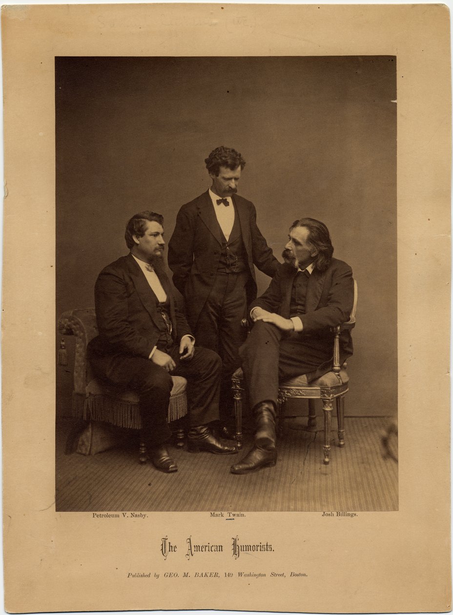 Die amerikanischen Humoristen, Gruppenporträt von George M Baker, Boston von American Photographer