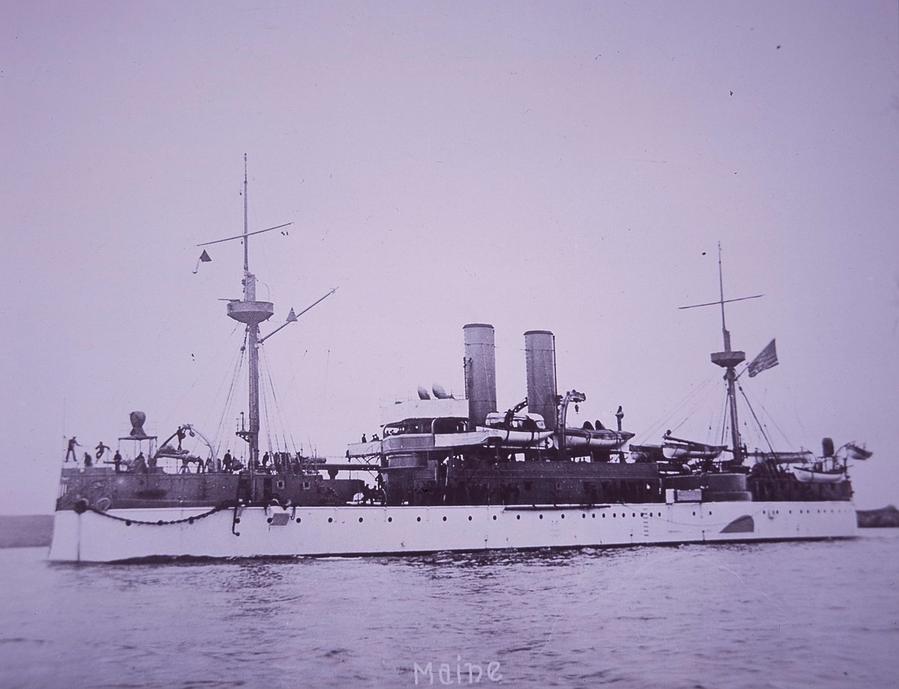 USS Maine, später im Hafen von Havanna versenkt von American Photographer