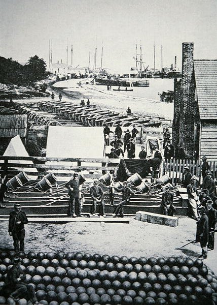 Munitionsdepot der Unionsarmee in City Point, Virginia von American Photographer