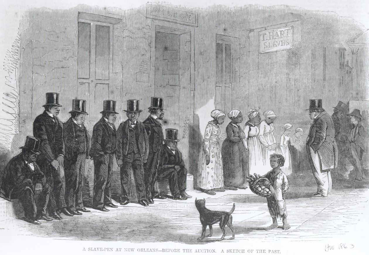 Ein Sklavenlager in New Orleans - Vor der Auktion, aus 