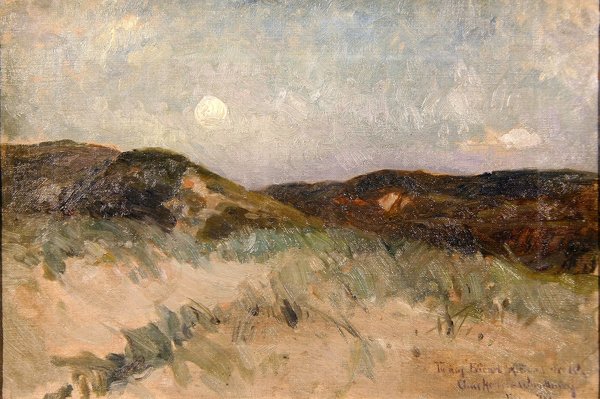 Eine Landschaft bei Dämmerung, ca. 1870 von American School