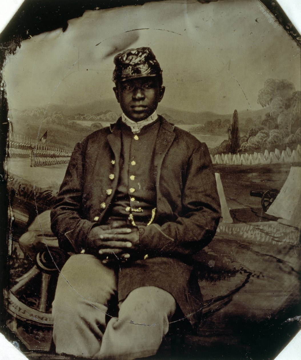 Abraham F. Brown, 54. Massachusetts-Infanterie, um 1863 von American School