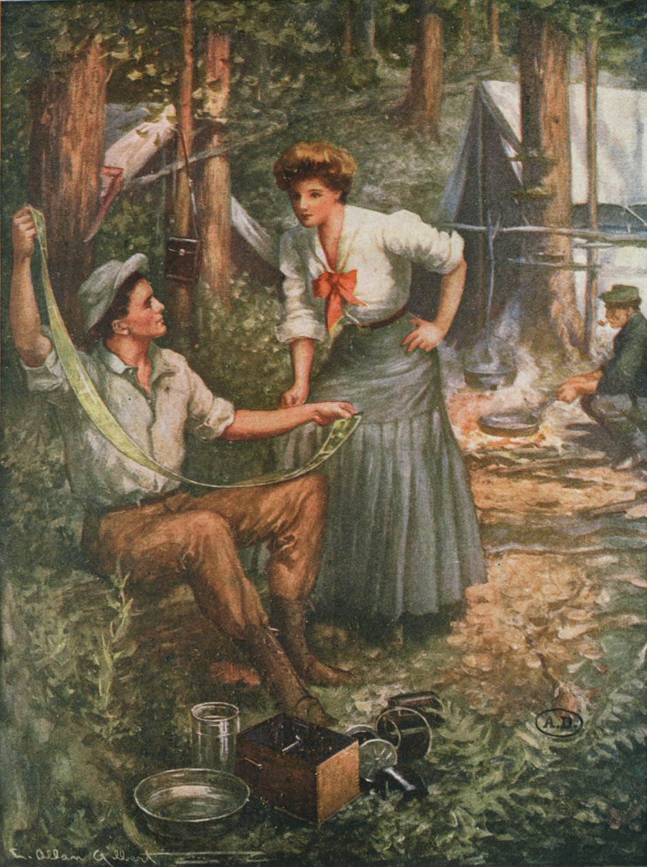 Werbung für Zelluloidfilm, 1901 von American School