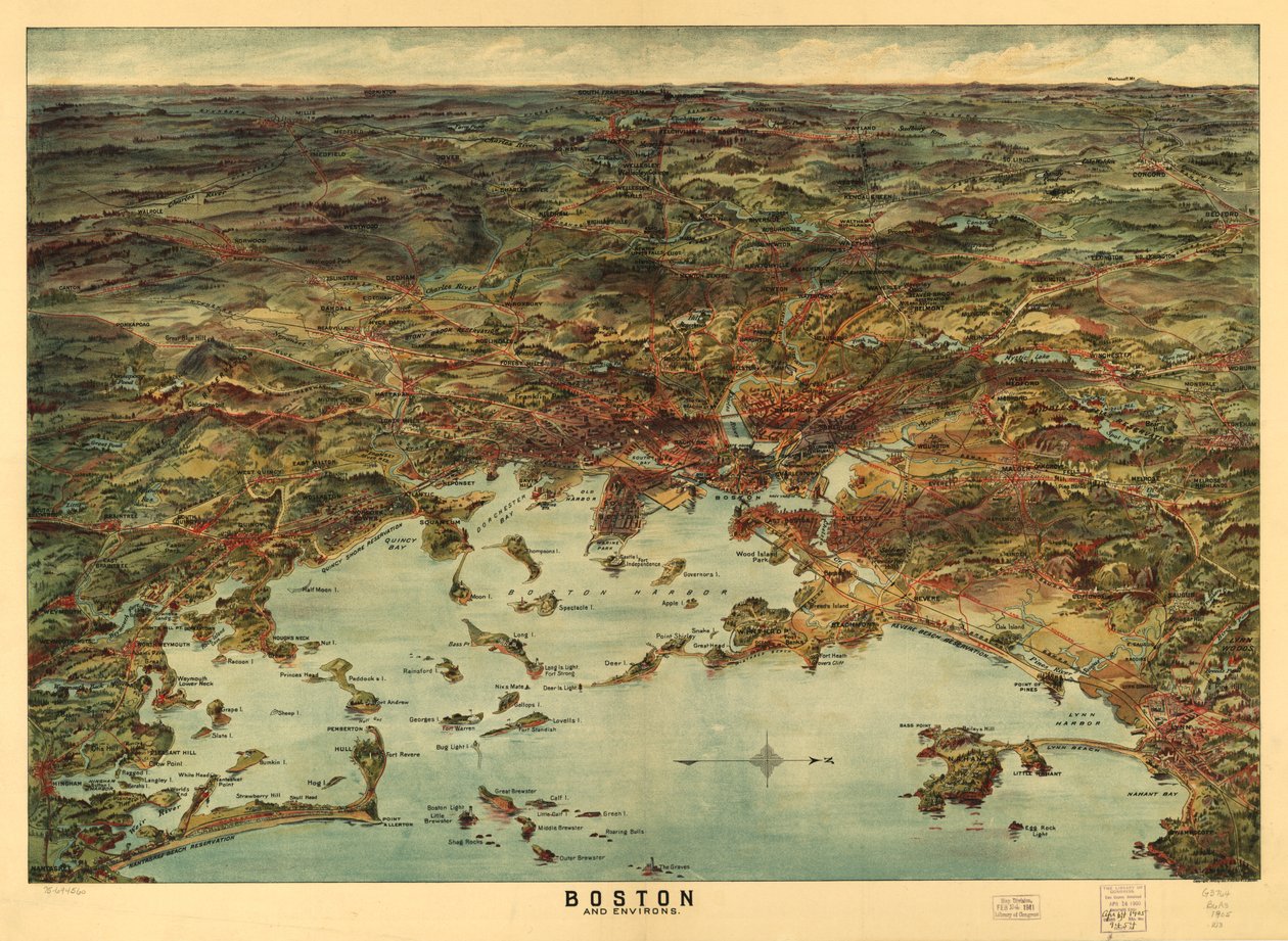 Boston und Umgebung, ca. 1905 von American School