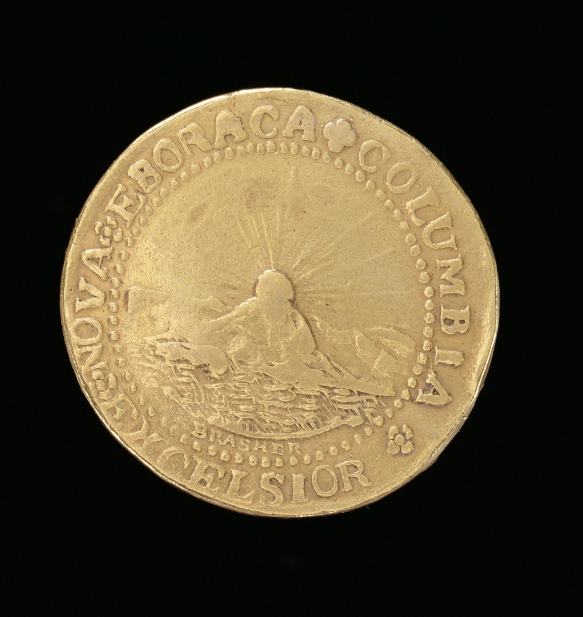 Brasher-Doubloon, New York, 1787 von American School