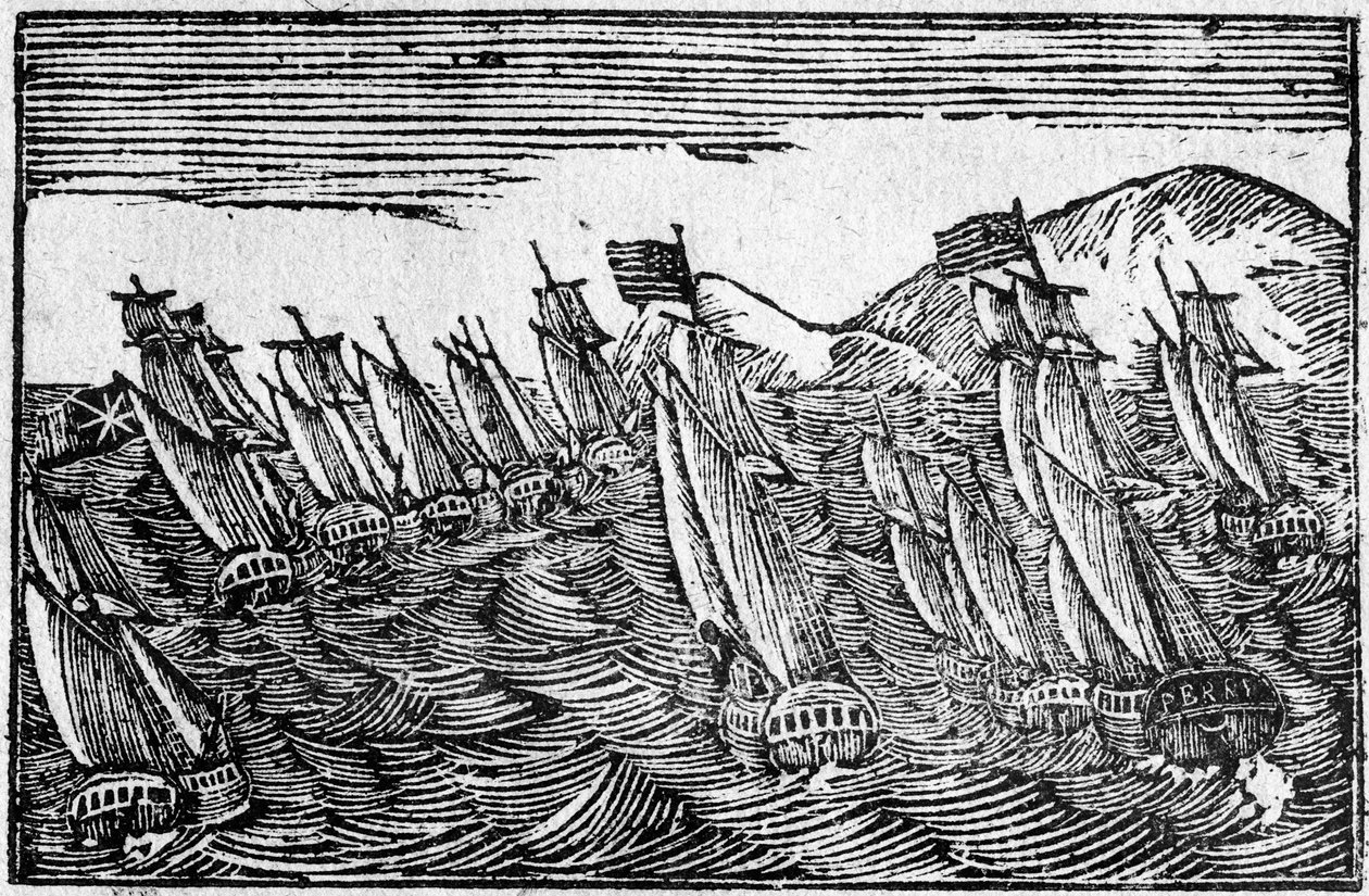 Brillanter Seesieg, Illustration von American School