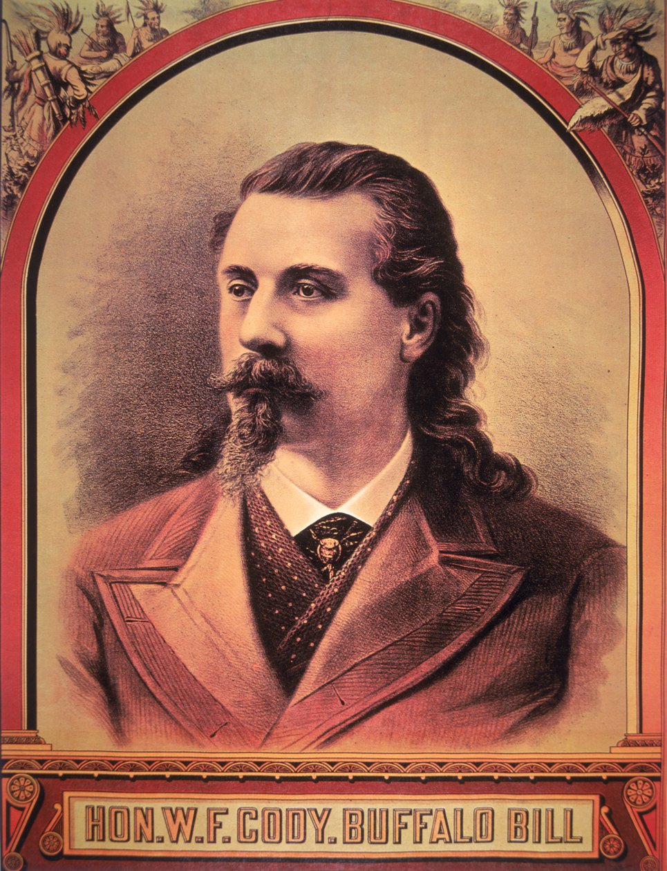 Buffalo Bill (1846-1917) 1886 (Farblithografie) von American School