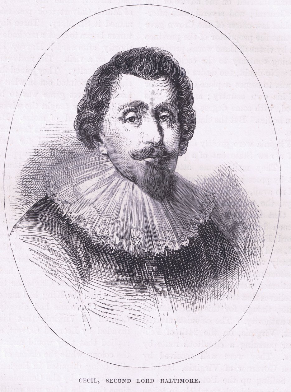 Cecil, zweiter Lord Baltimore, Illustration aus Cassell