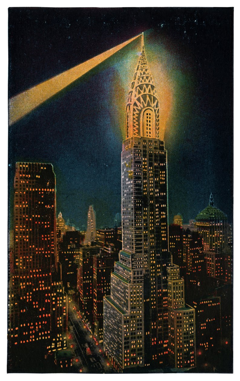 Chrysler Building, New York, um 1929 von American School