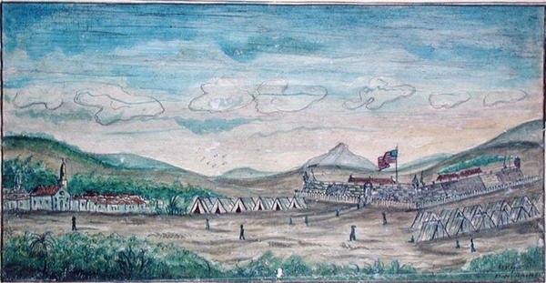Stadt und Schloss von Perote, Mexiko von American School