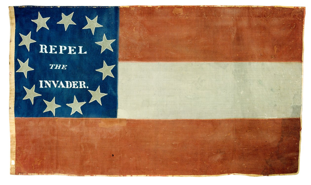 Konföderierte Nationalflagge von American School