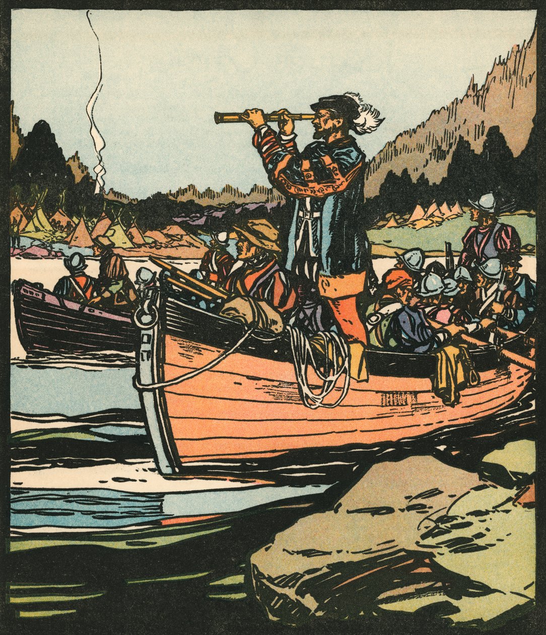 Entdecker: Jacques Cartier auf dem Sankt-Lorenz-Strom von American School