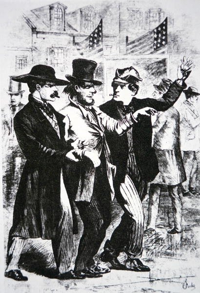 Einen Wähler betrunken machen, um seine Stimme bei der Wahl von 1864 zu beeinflussen von American School