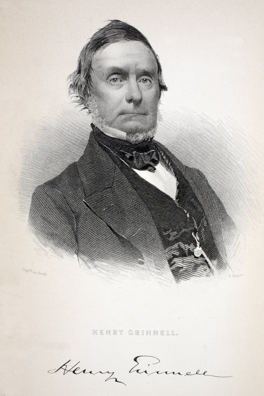 Henry Grinnell, Illustration aus Henry Grinnell (1799-1874); The second Grinnell Expedition in Search of Sir John Franklin... von American School