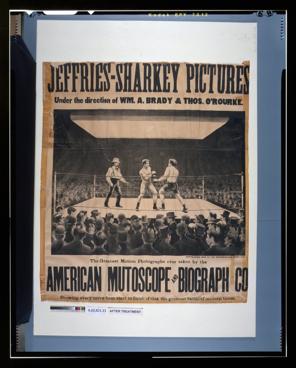 Jeffries-Sharkey-Bilder - unter der Leitung von Wm. A. Brady & Thos. O