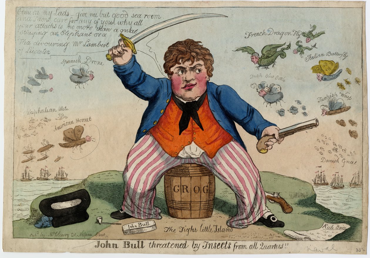 John Bull von Insekten aus allen Richtungen bedroht von American School