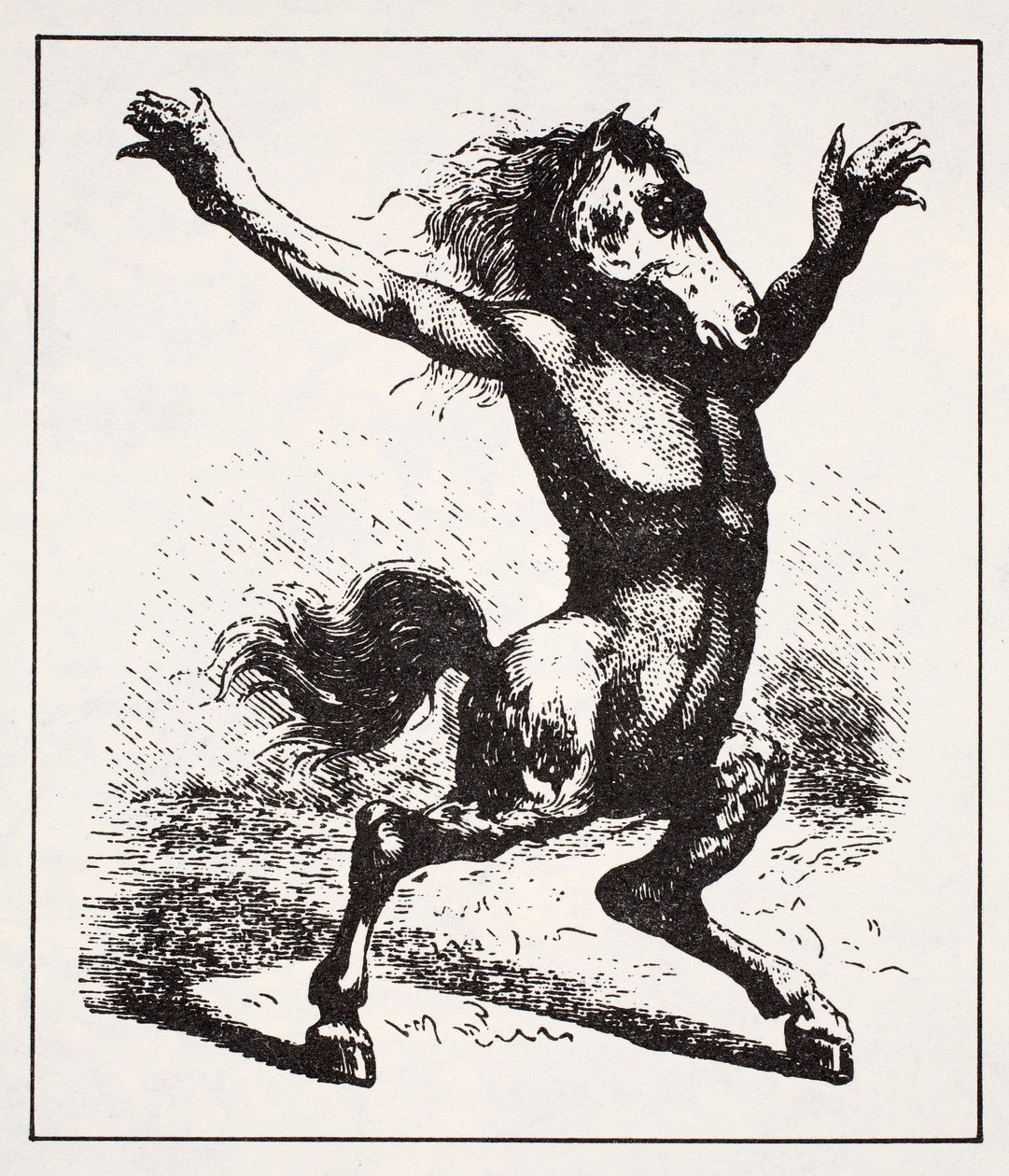 Kelpie Wasserdämon, aus Der Weltführer zu Gnomen, Feen, Elfen und anderen kleinen Leuten von Thomas Keightley (1789-1872) veröffentlicht 1880 von American School