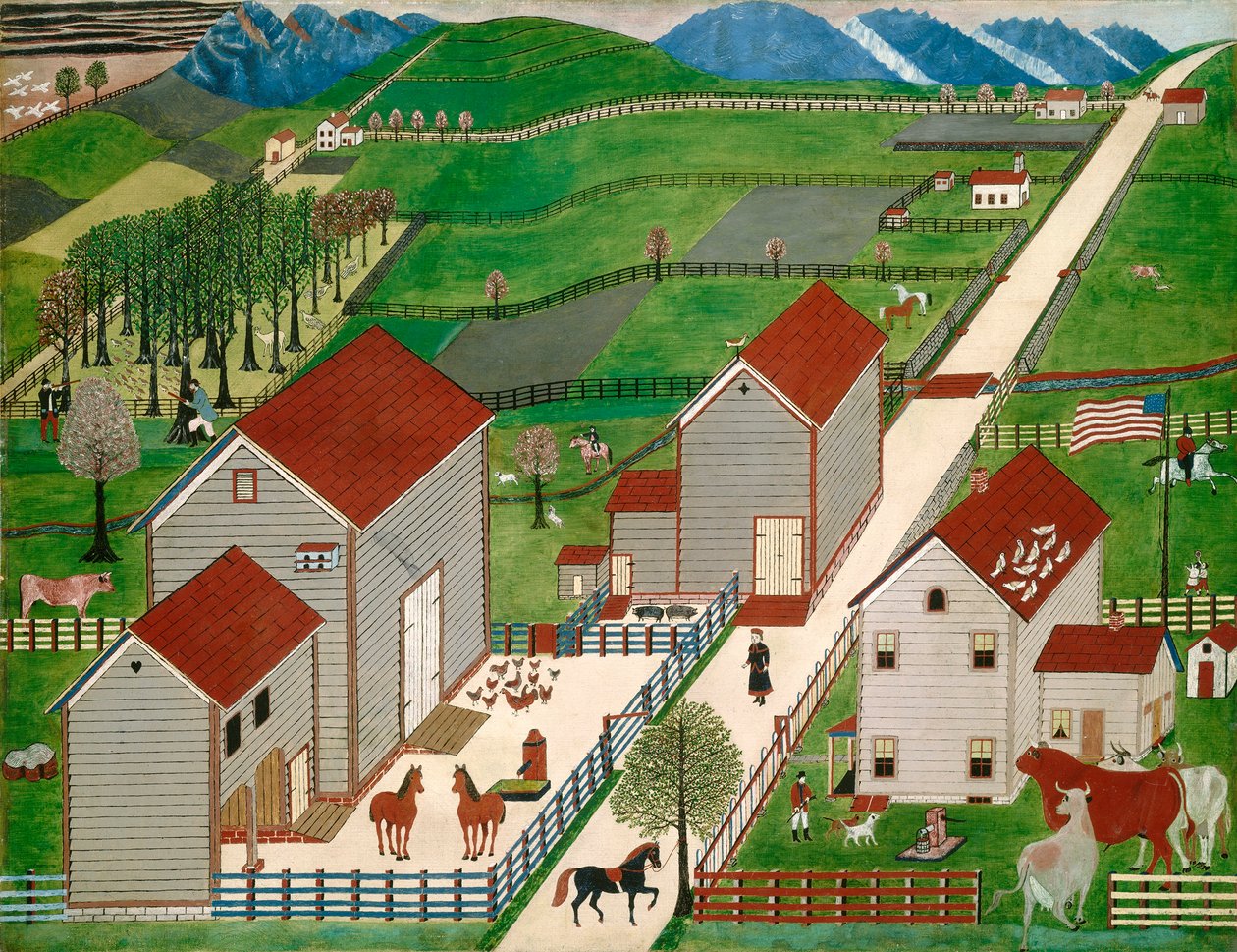 Mahantango Valley Farm, spätes 19. Jahrhundert von American School