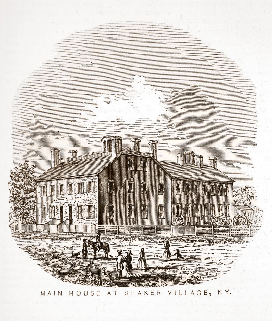 Haupthaus im Shaker Village, KY von American School