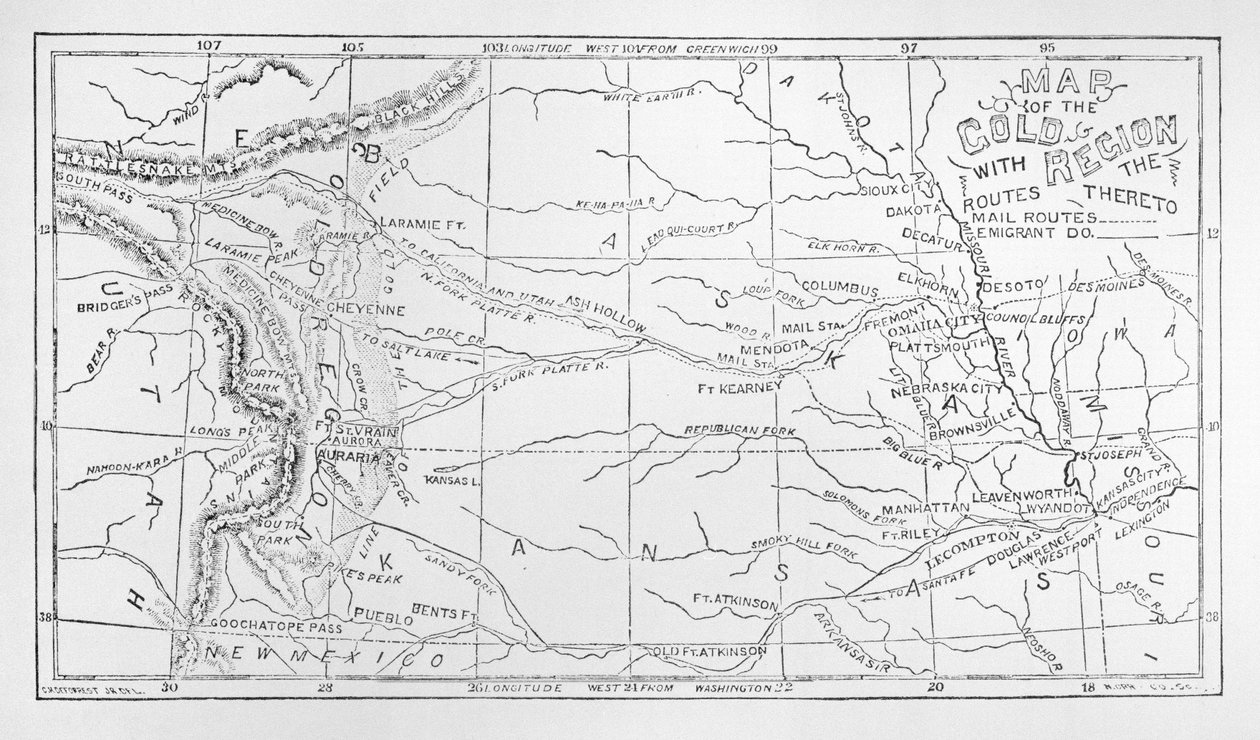 Karte der Goldregion, veröffentlicht in The Weekly von American School