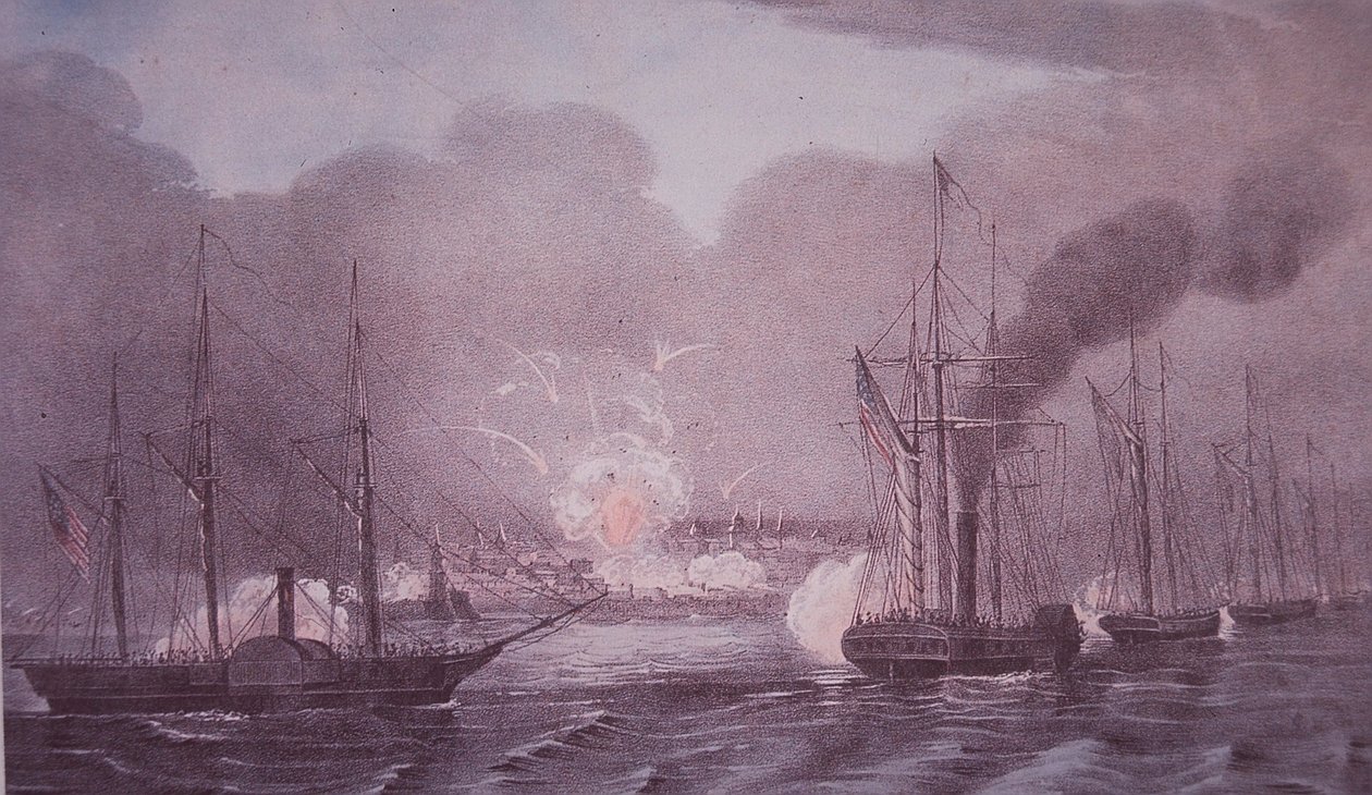 Mexikanisch-Amerikanischer Krieg (1846-48), US-Marine bombardiert Veracruz von American School