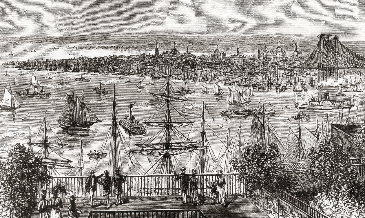 New York im 19. Jahrhundert von American School