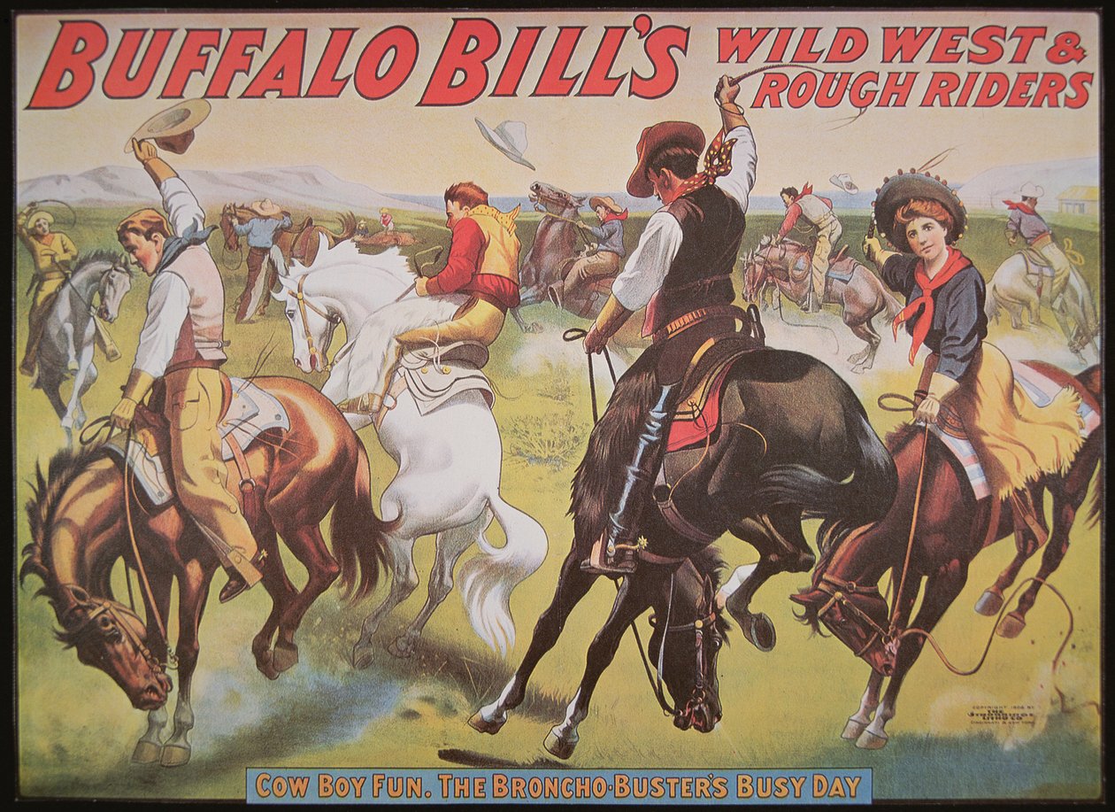 Plakat für Buffalo Bills Wild West Show von American School