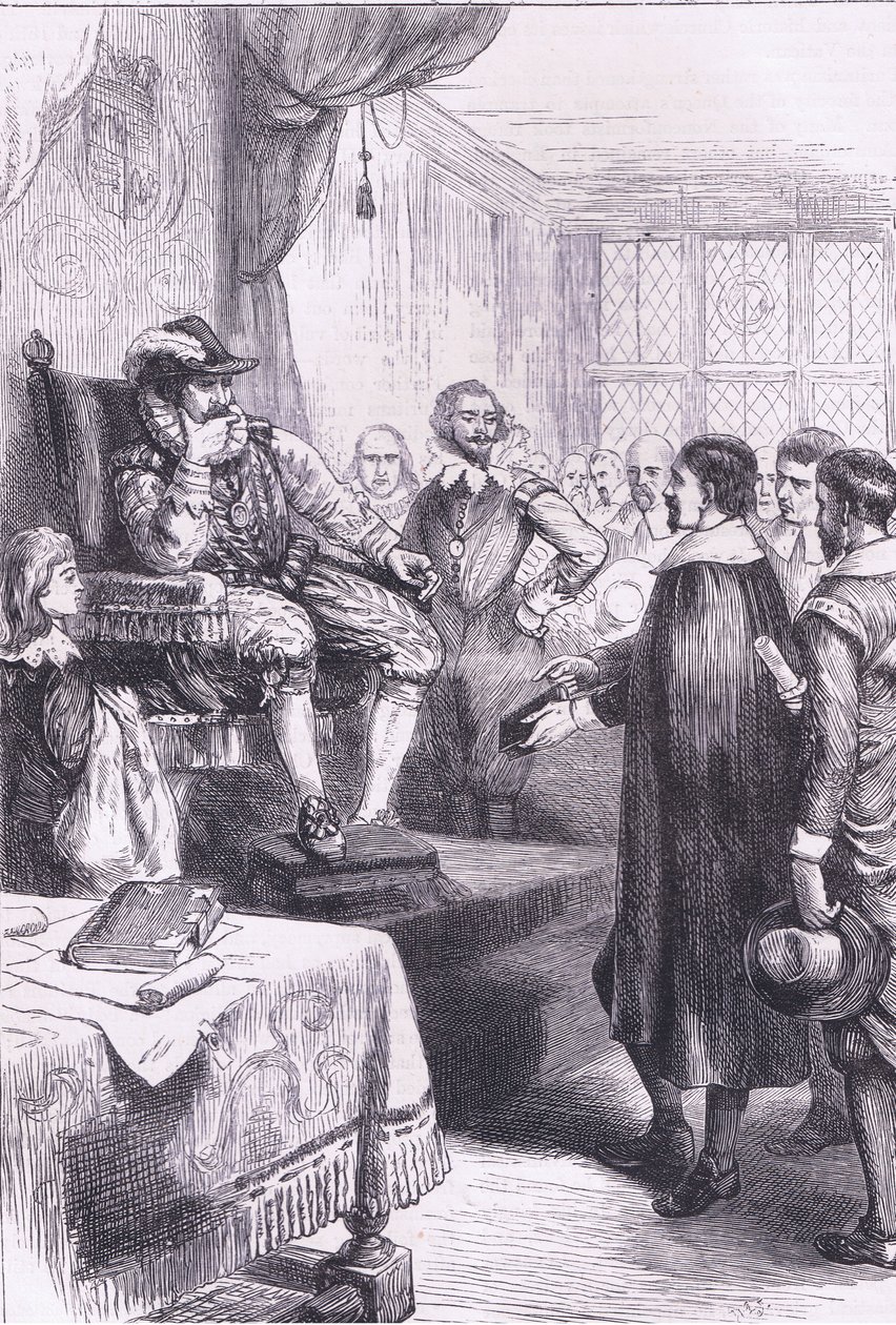 Puritaner vor James I, Illustration aus Cassell