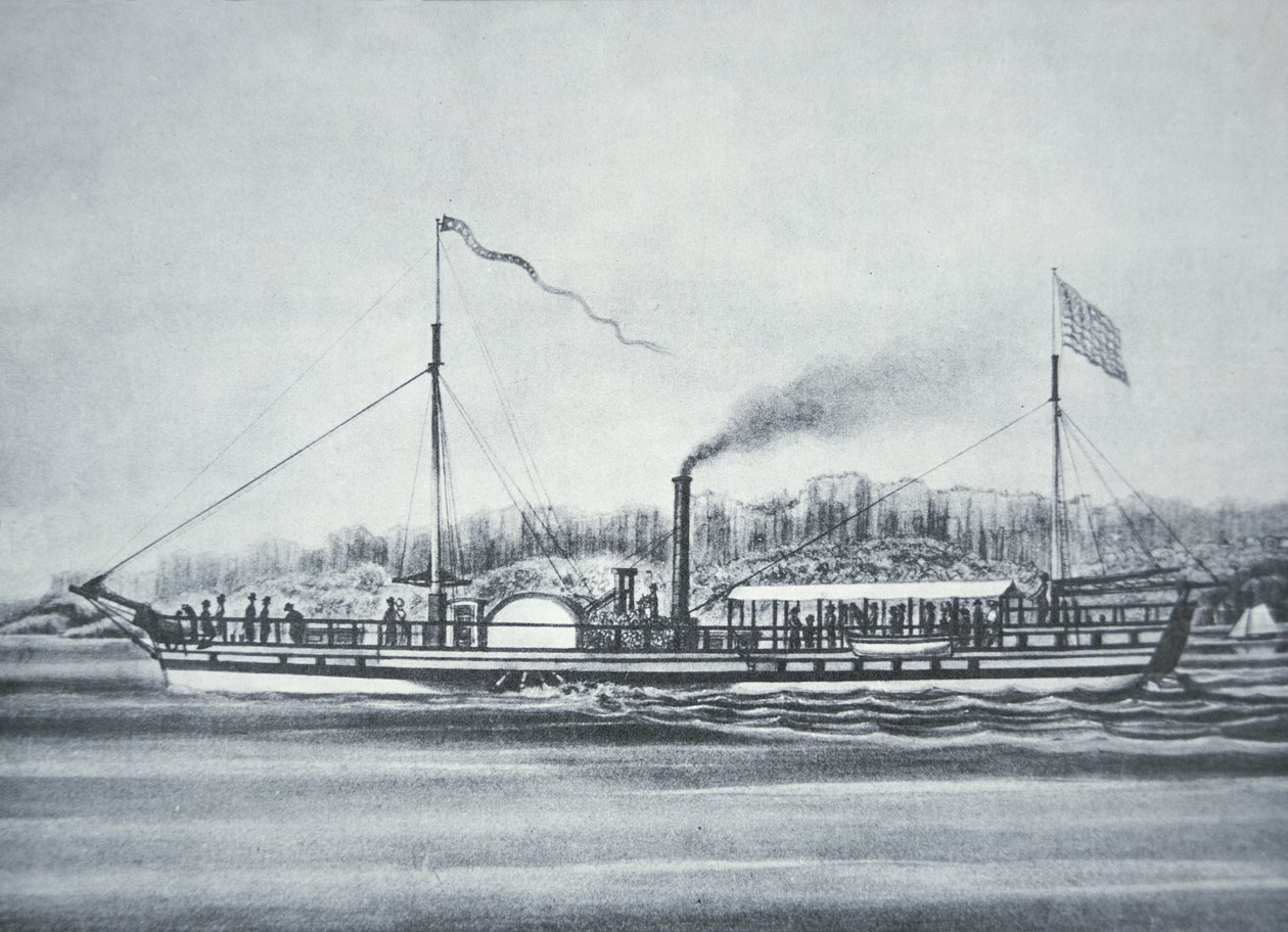 Robert Fultons Dampfschiff 