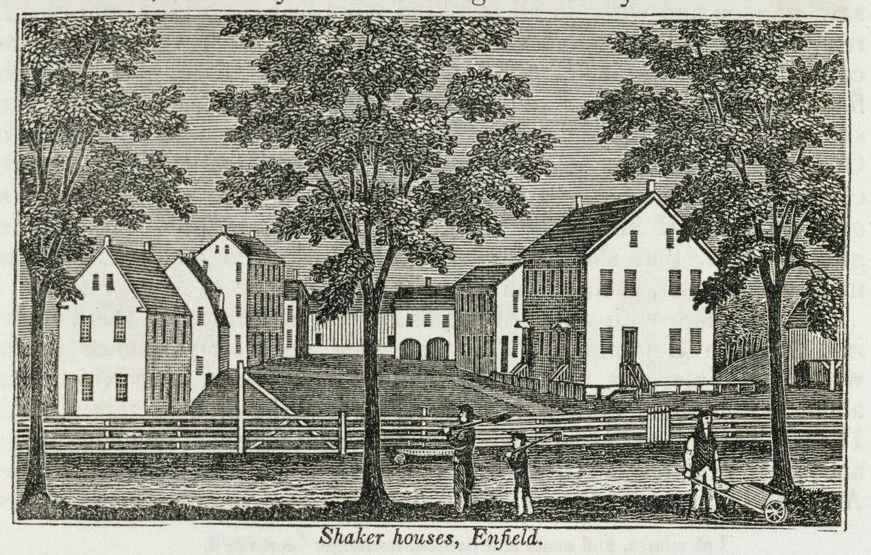 Shaker-Häuser in Enfield, aus 