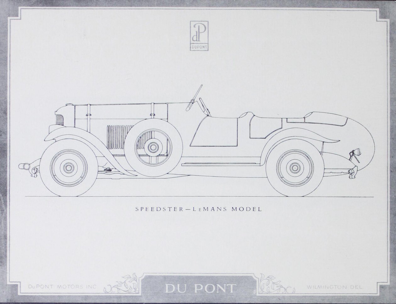 Speedster - LeMans Modell, DuPont Motorwagen, 1921 von American School