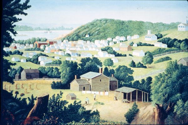 St. Joseph, Missouri, Heimat des Gesetzlosen Jesse Woodson James (1847-82) ca. 1865 von American School