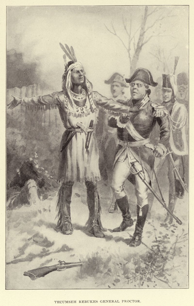Tecumseh tadelt General Proctor von American School