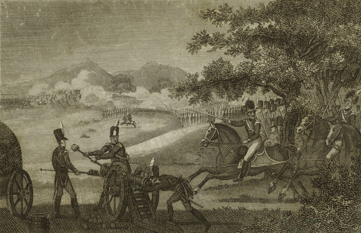 Die Schlacht von Guilford, 1780-90 von American School