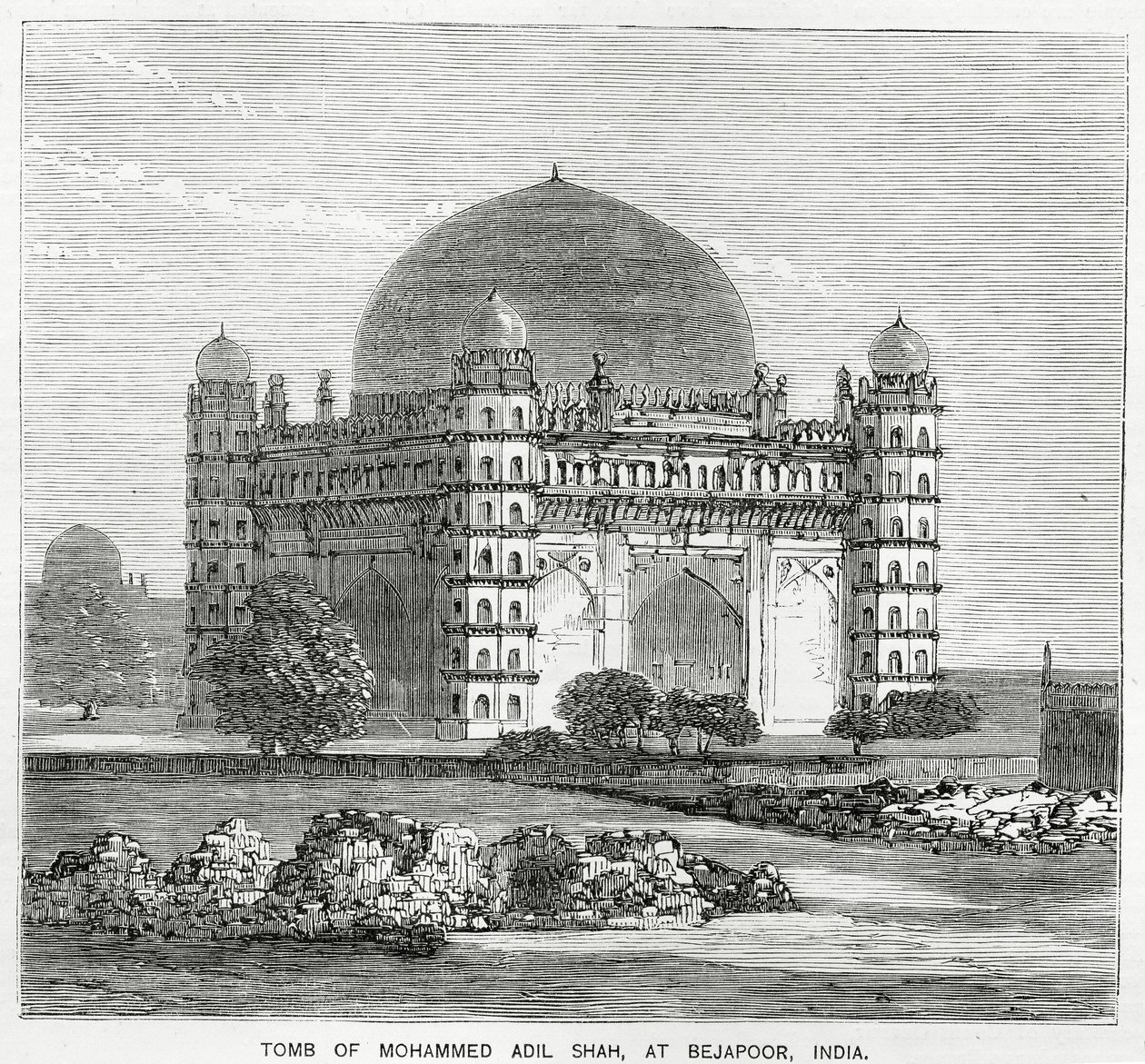 Das Gol Gumbaz, Grab von Mohammed Adil Shah II von American School