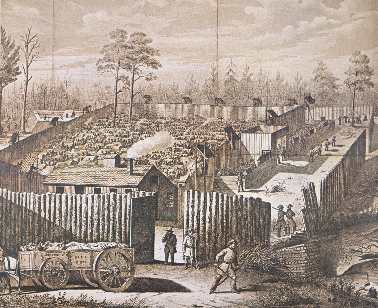 Das Kriegsgefangenenlager in Andersonville von American School