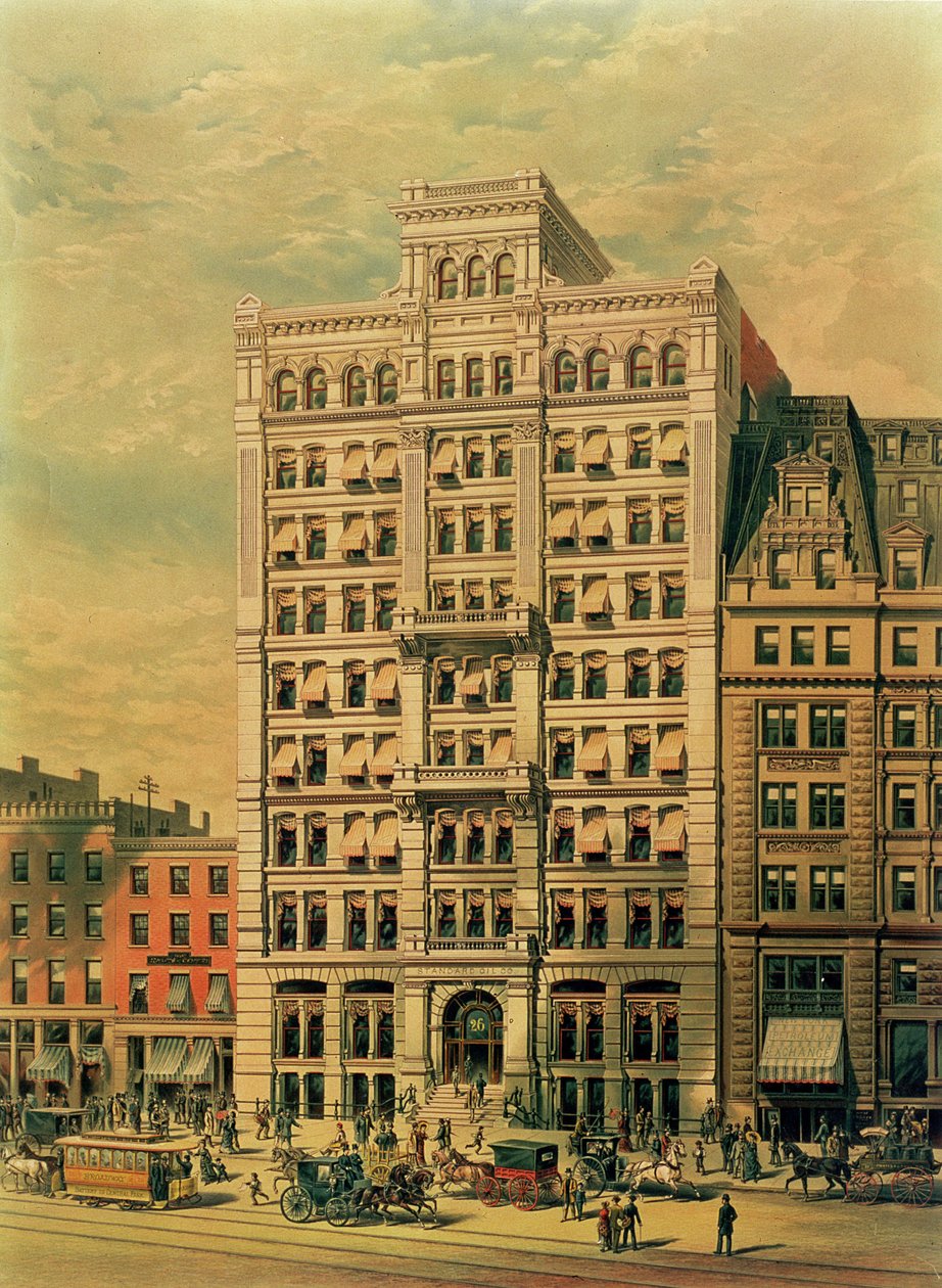 Das Standard Oil Company Gebäude, 26 Broadway, New York, veröffentlicht von Root and Tinker, 1886 von American School