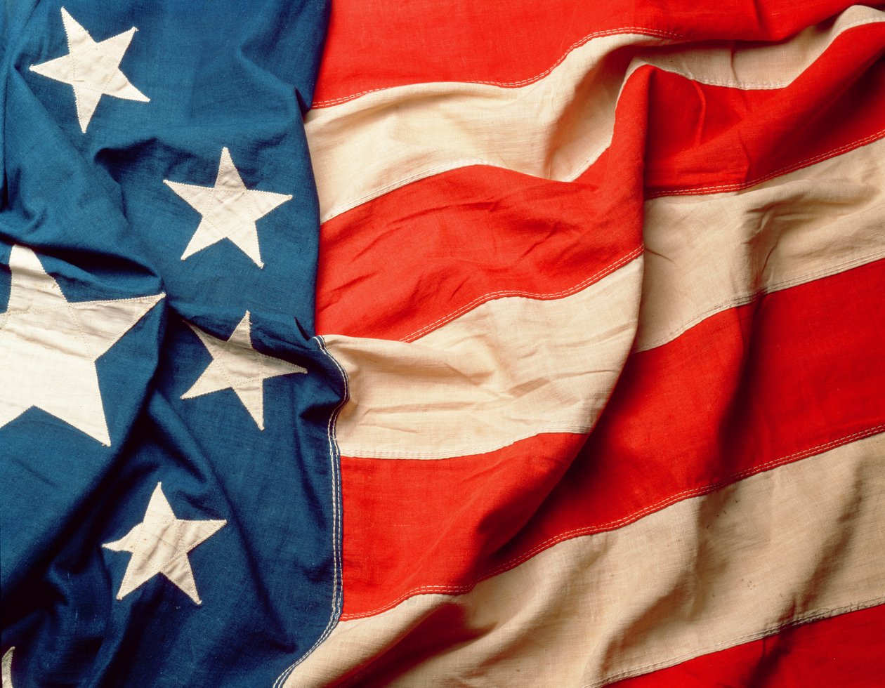 Die Flagge der Vereinigten Staaten, vor 1912 (Detail) von American School