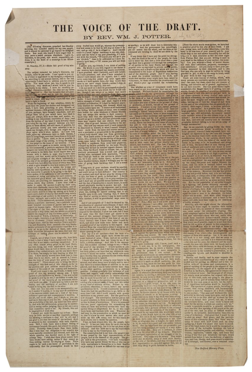 Die Stimme des Entwurfs, 21. Juli 1863 von American School