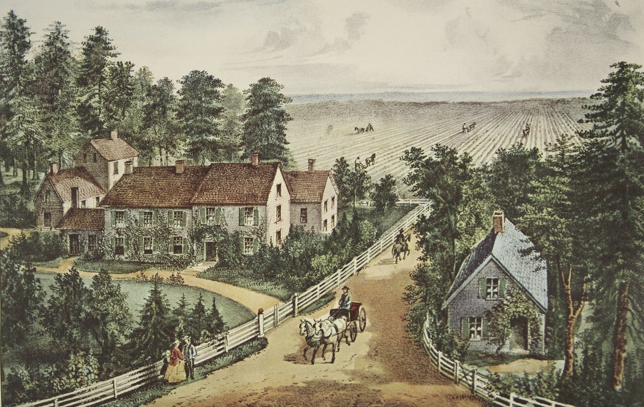 Das Heim des westlichen Bauern von American School