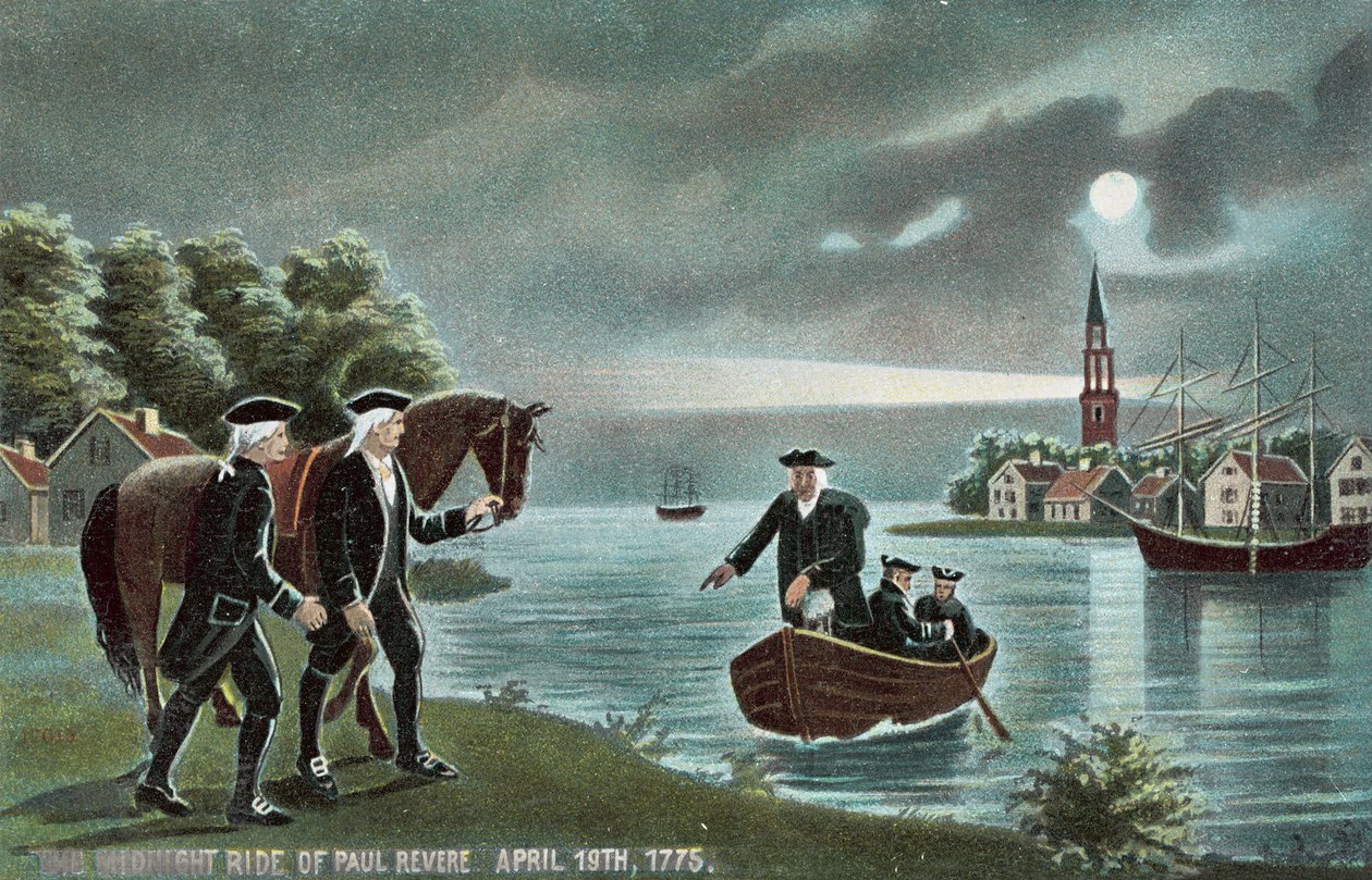 Der Mitternachtsritt von Paul Revere von American School