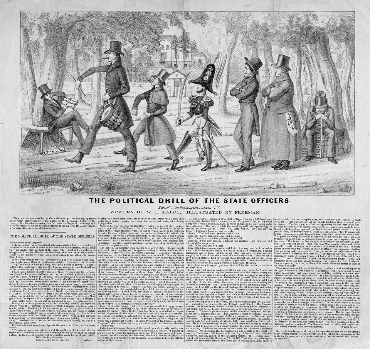 Die politische Übung der Staatsbeamten, veröffentlicht von John Childs, New York, ca. 1838 von American School