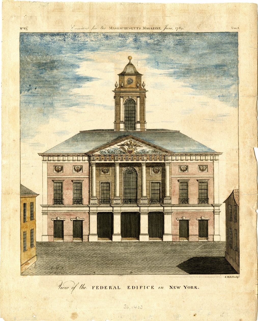 Ansicht des Bundesgebäudes in New York von American School