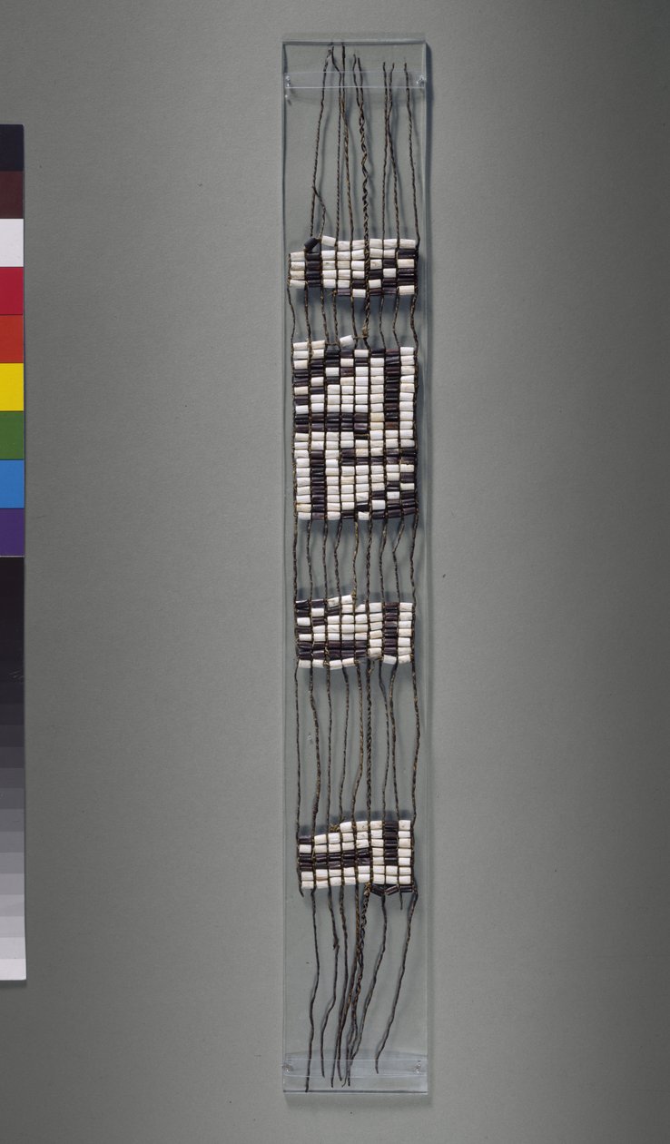 Wampum-Gürtel, amerikanischer Irokesen- oder Algonkin-Stamm von American School