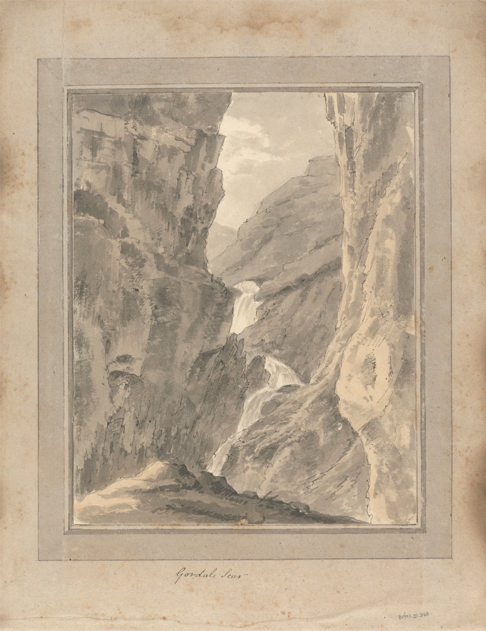 Ansicht in England, Schottland und Wales: Gordale Scar von Amos Green