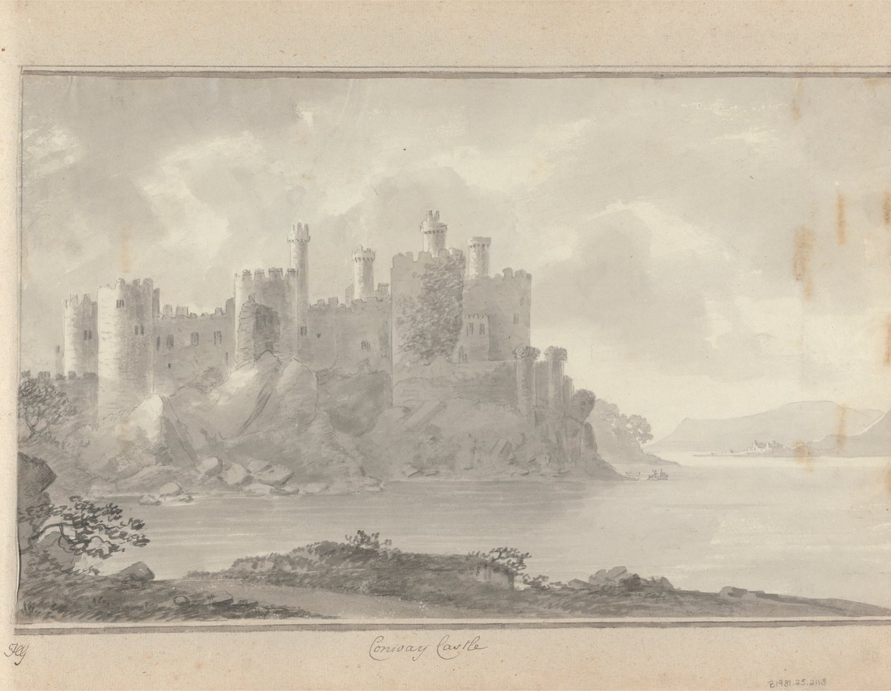 Ansichten in England, Schottland und Wales: Conway Castle von Amos Green