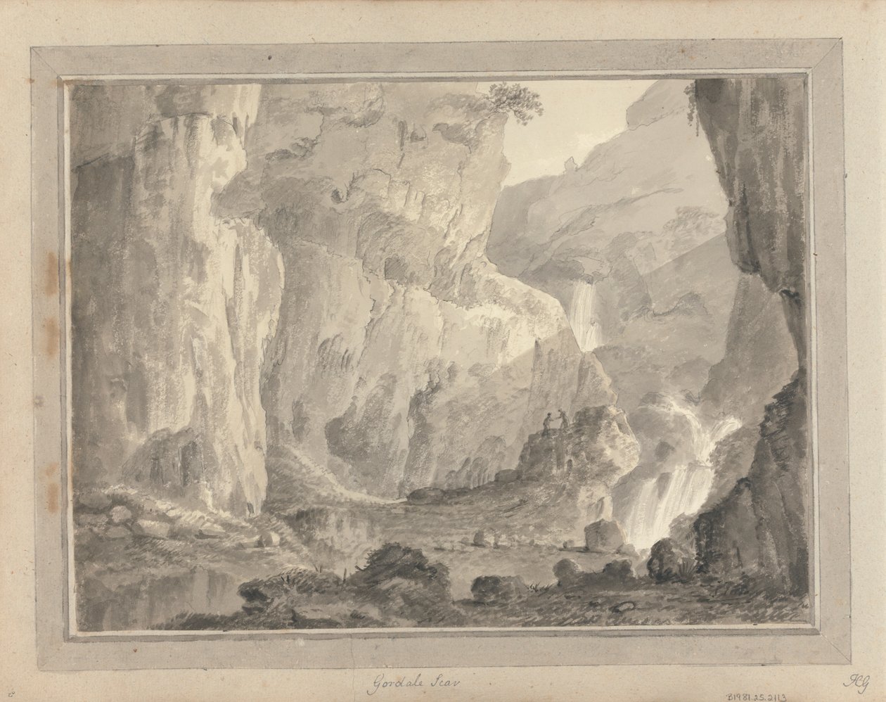 Ansichten in England, Schottland und Wales: Gordale Scar von Amos Green